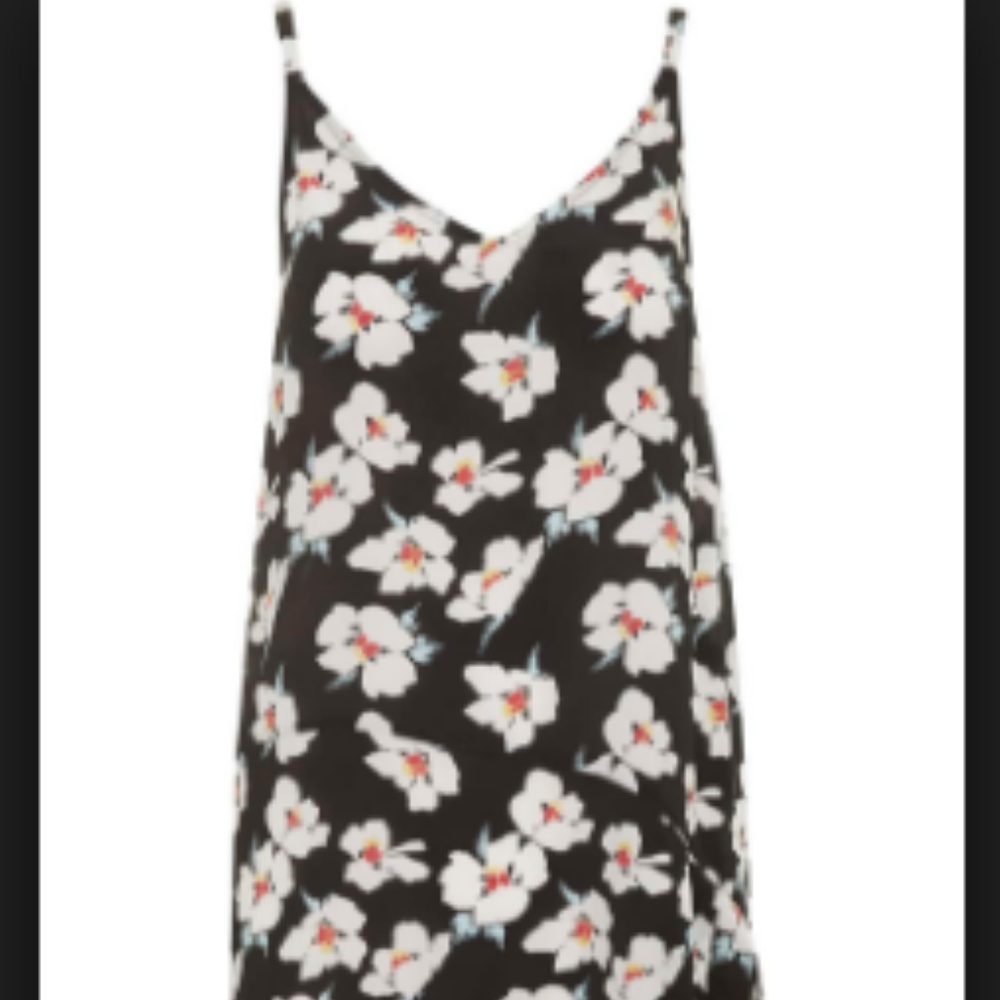 Topshop Takeshita Floral Print Slip Dress